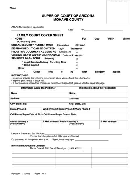 Printable Court Forms Arizona Printable Forms Free Online