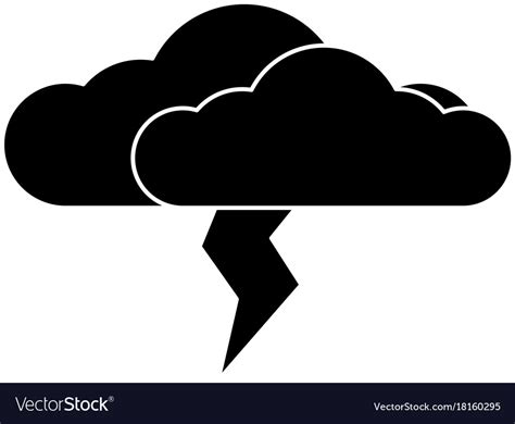 Cloud weather symbol Royalty Free Vector Image