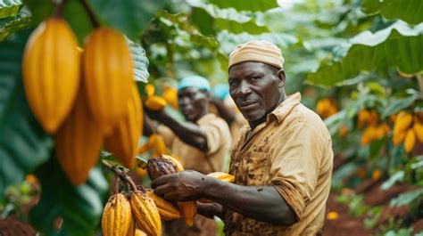 Premium Photo Harvest Cocoa Discover The Exuberant Cocoa Plantation