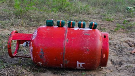 Gas Cylinder Vs Green Vip Experiment Gas Cylinder Survive Or Not