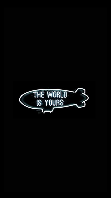 The World Is Yours Wallpaper Discover More Blimp Movie Scarface