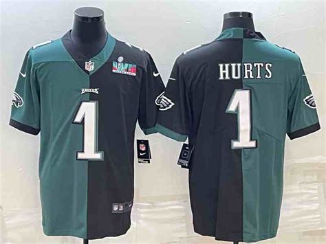 Men S Philadelphia Eagles Jalen Hurts Green Super Bowl Lvii Patch