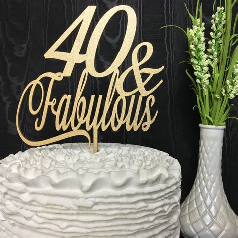 40th Birthday Cake Topper