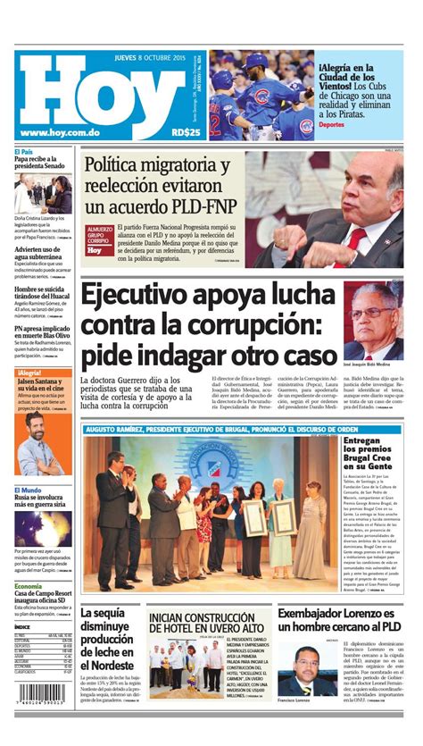 Peri Dico Jueves De Octubre By Periodico Hoy Issuu