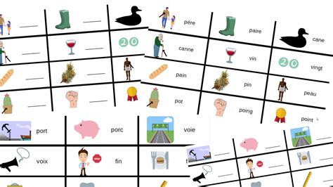 Cartes Des Homophones Pour Progresser En Vocabulaire Et En