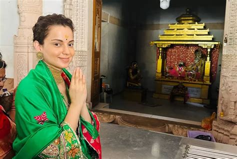 Kangana Ranaut Visits Ram Mandir In Ayodhya Hints At Her Participation