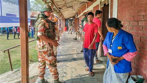 Lok Sabha Elections Manipur Goes To Repoll At Booths In Wake