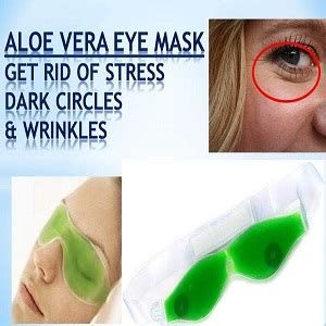 Korzystny Aloe Vera Cool Gel Eye Mask Summer Ice Cooling Sleeping Mask