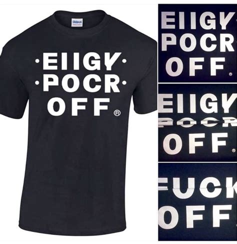 Hidden Message T Shirt Free Shipping Eiigy Pocr Off®