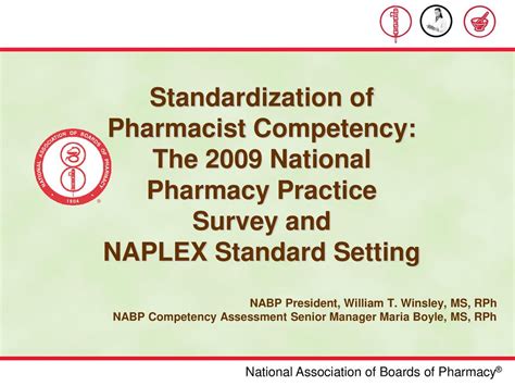 Standardization Of Pharmacist Competency The 2009 National Pharmacy