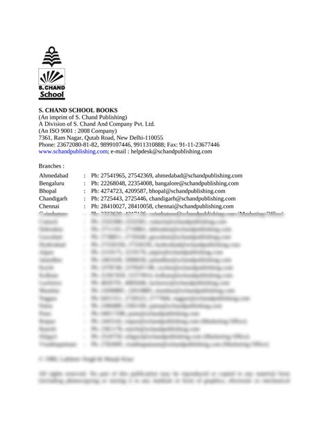 SOLUTION Science For Tenth Class 10 X Standard Biology CCE Pattern