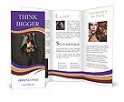 Sexy Model In Black Lingerie Brochure Template Design ID 0000064513