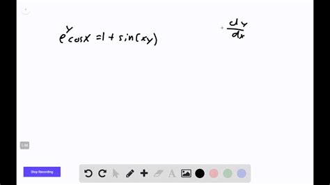 Solved Find D Y D X By Implicit Differentiation E Y Cosx 1 Sin X Y