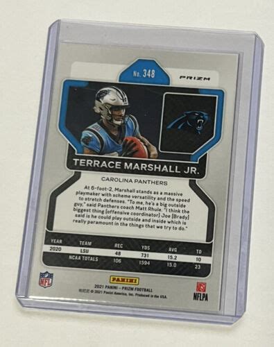 2021 Panini Prizm Rookie Pink Prizm 348 Terrace Marshall Jr RC