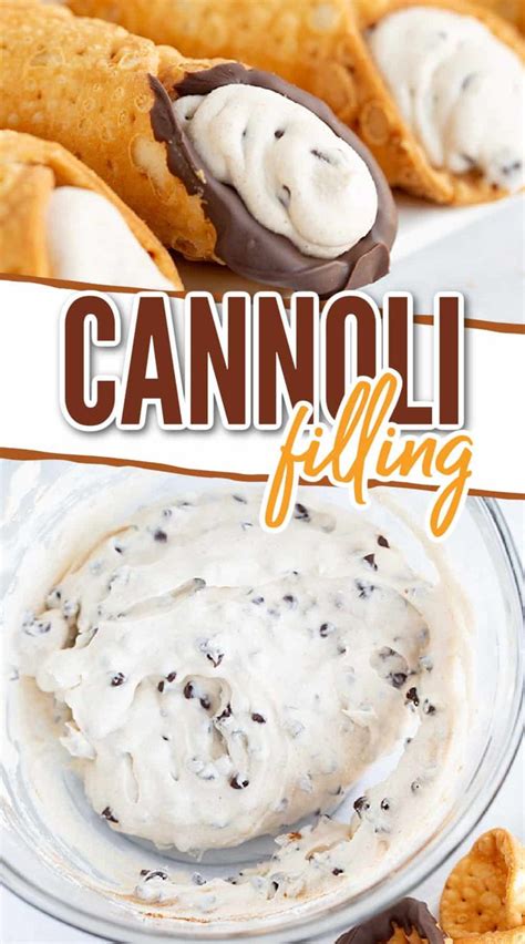 Cannoli Cream Cannoli Filling Is A Rich And Creamy Sweet Cheese