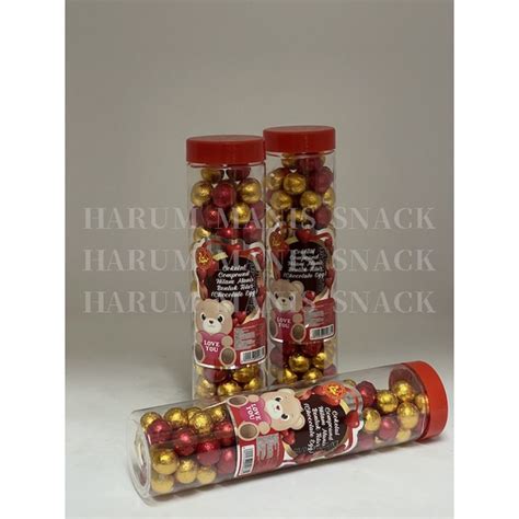 Jual Cokelat Bola Compound Hitam Manis Coklat Biskuit Bulat Toples