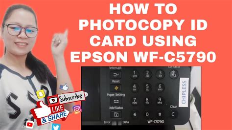 HOW TO PHOTOCOPY ID CARD USING EPSON WF C5790 I AM Llames YouTube