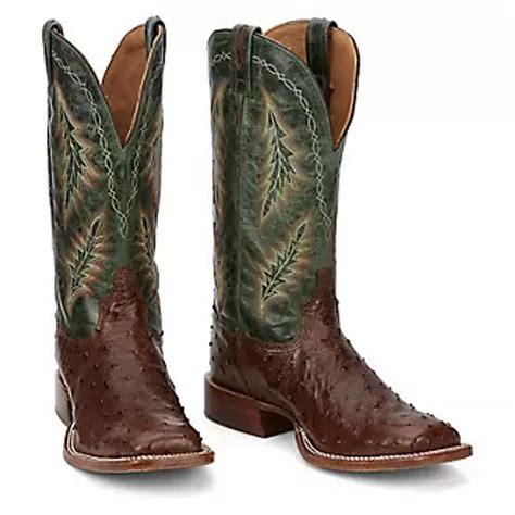 Tony Lama Mens Hayden Full Quill Ostrich 13 Western Boots Corral