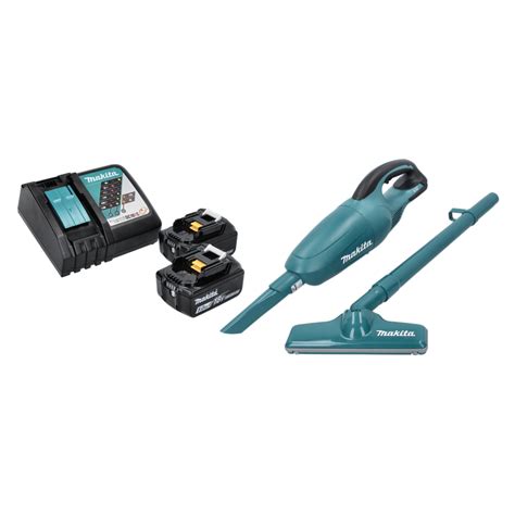 Makita DCL 180 18V Li Ion Aspirateur Sans Fil Vert Incl Brosse 2x