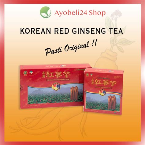 Jual Teh Ginseng Merah Korea Korea Red Ginseng Tea Isi 100 Sachet