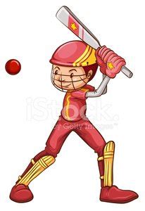 Cricket Player Stock Clipart | Royalty-Free | FreeImages