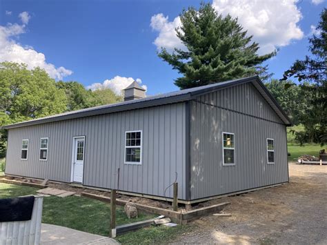 Charcoal And Black Pole Barns Extreme Pole Buildings