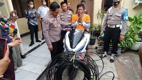 Maling Kabel Pt Kai Di Surabaya Yang Viral Berhasil Ditangkap Polisi