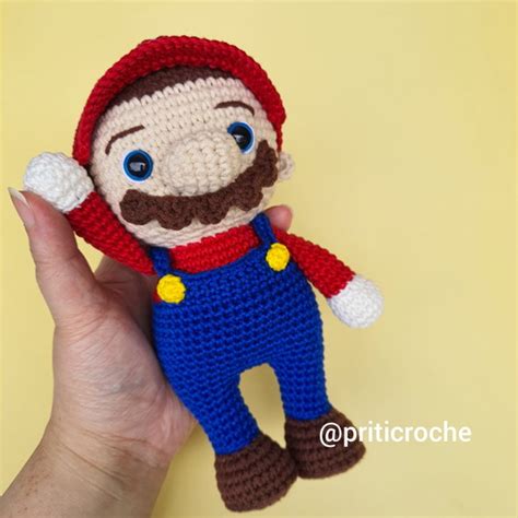 Boneco Super Mario Bros Cm Amigurumi Elo