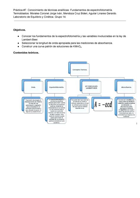 Termoblastos P 7 Conocimiento De Técnicas Analíticas Fundamentos De