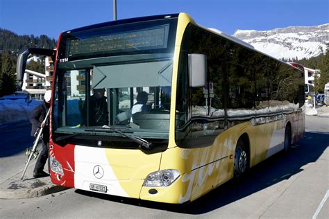 Der Shuttle Mb C K Vom Pu Stuppan Flims Am Bei Der Bergbahn