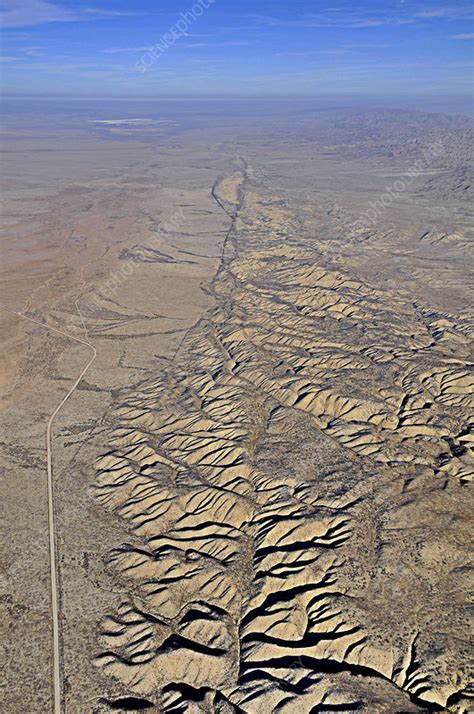 San Andreas Fault California Usa Stock Image C Science