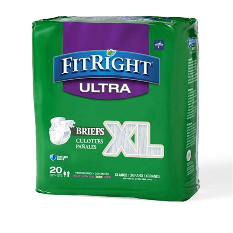 Medline Fitright Optifit Ultra Disposable Brief Xl Ct