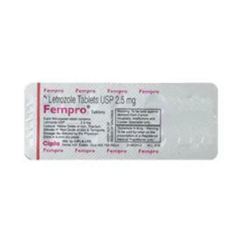 Fempro Mg Tablet Letrozole Mg Tablet Packaging Type Strip