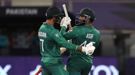 Afg Vs Pak T20 Wc Asif Ali Late Cameo Fires Pakistan To Five Wicket