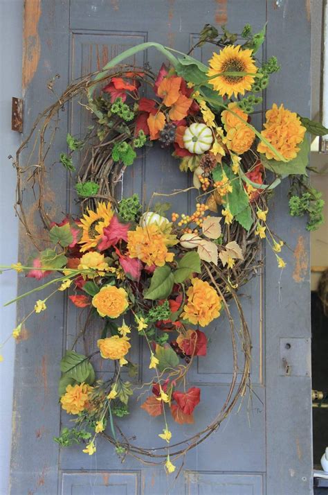 Pin By Stacia Cook On Door Decor Door Wreaths Diy Fall Deco Mesh