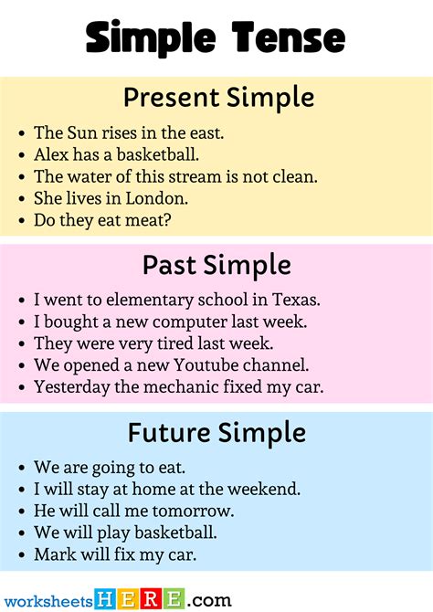 affirmative sentences simple past tense 8