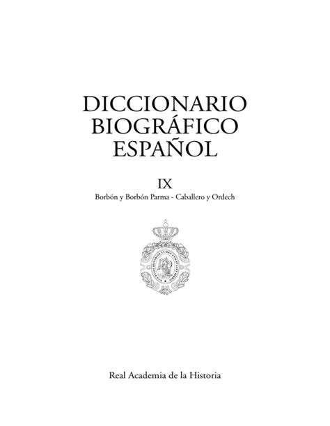 DICCIONARIO BIOGRÁFICO ESPAÑOL