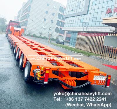 13 Axle Lines Modular Trailers Multi Axles And Gooseneck 770mm Height