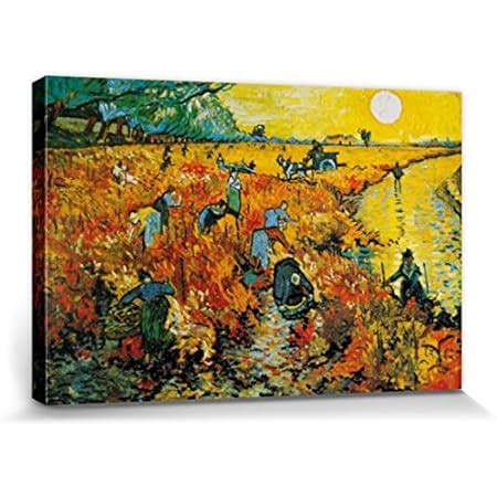 Art Vincent Van Gogh P Ster Impresi N En Lienzo El Vi Edo Rojo