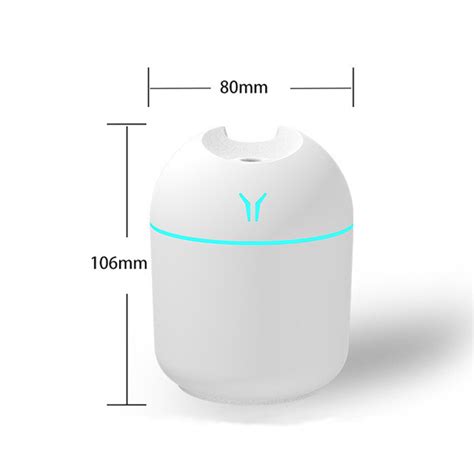 250ml Mini Ultrasonic Air Humidifier Oil Aroma Inasbay