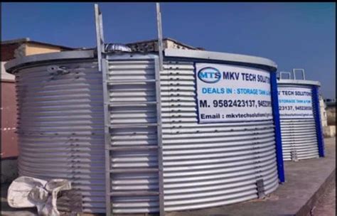 MKV Tech Zinc Aluminium Water Storage Tank For Industrial Capacity