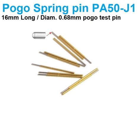 Spring Test Probe Pogo Pin P50 J1 Dia 0 68mm Length 16mm UGE