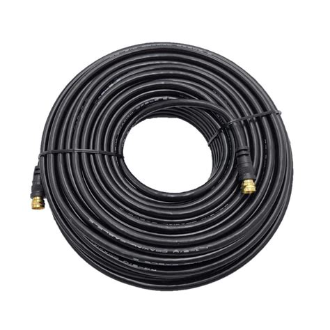 Micro Connectors Inc 100 Ft 18 AWG F TYPE RG 6 Shielded Coaxial Cable