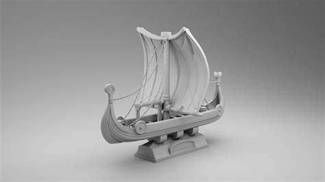 Vikings Ship 3d Model 3d Printable Cgtrader