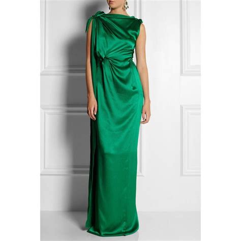 Roland Mouret Silvabella Hammered Silk Satin Gown Liked On