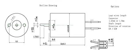 5V Micro Coreless DC Motor 10mm Diameter 15mm Length