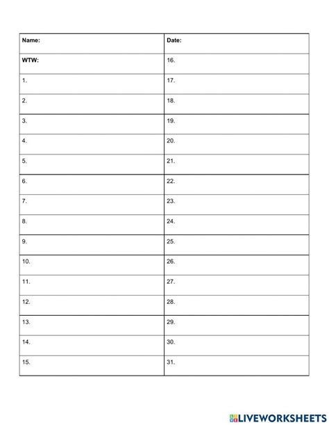 Words Their Way Online Exercise For Live Worksheets