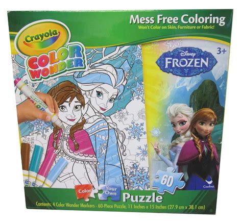 Crayola Color Wonder Puzzle Disney Frozen 24 Pieces Cardinal Ind