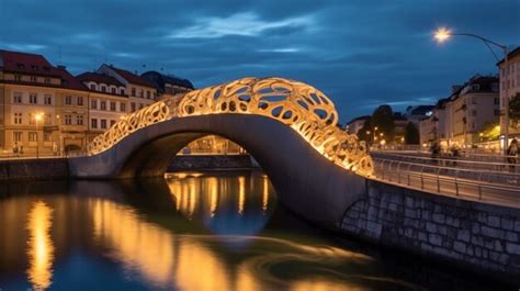 Premium Ai Image Dragon Bridge Symbol Of Ljubljana