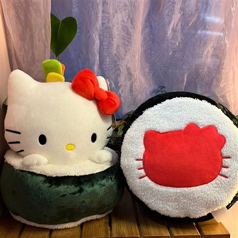 Sanrio Oishii Sushi Friends Plushies Hello Kitty Cinnamoroll And Gudet